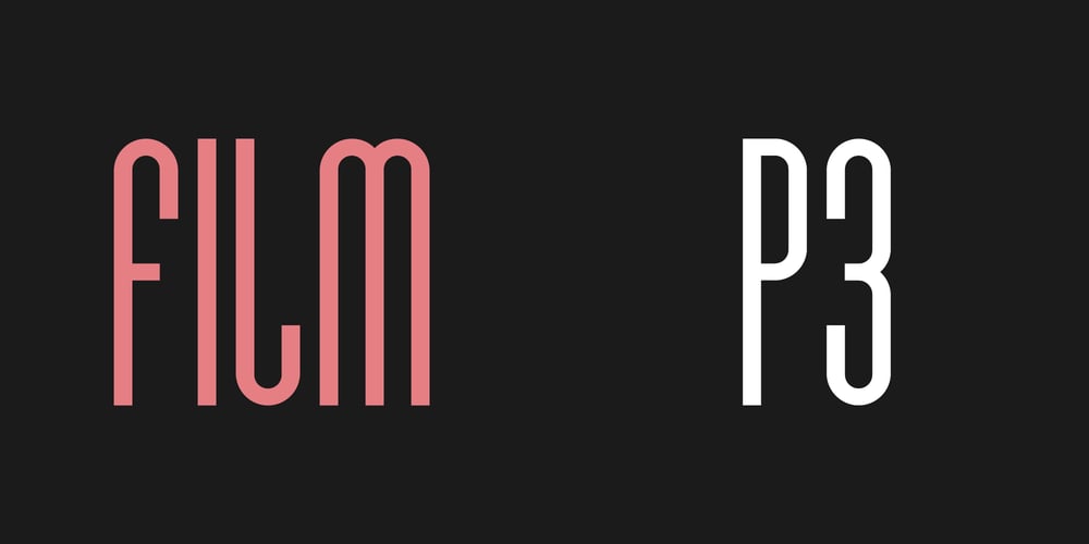 Film P3 font