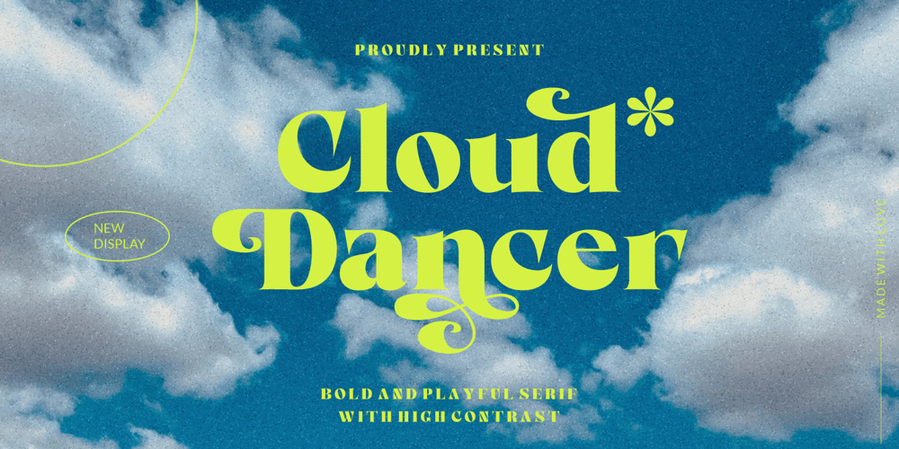 Cloud Dancer font