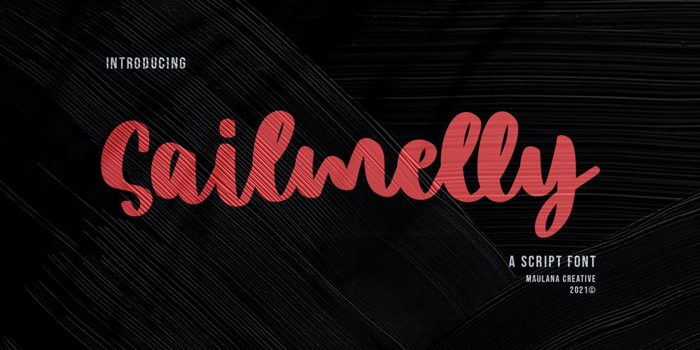 Sailmelly font