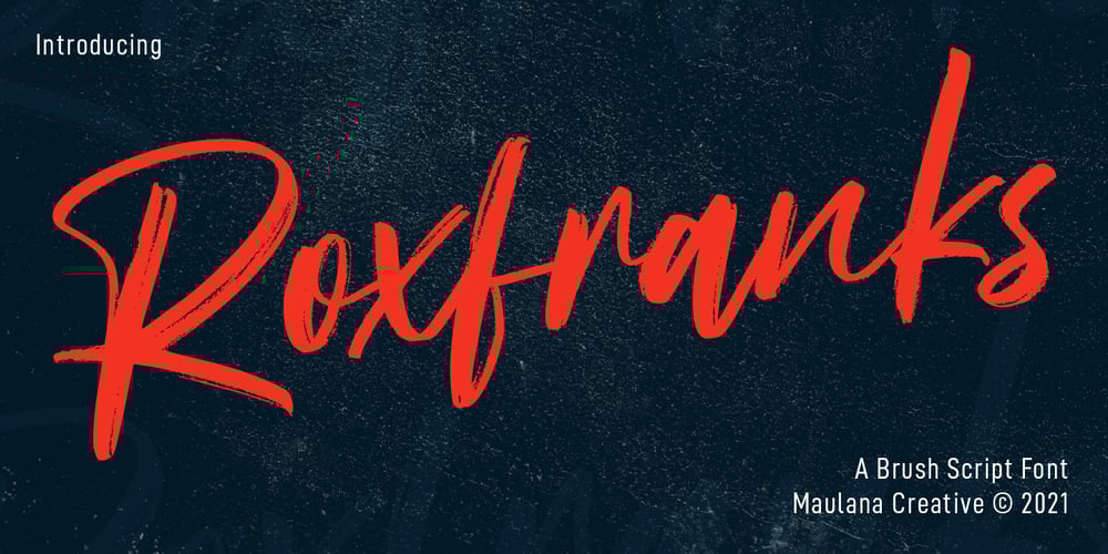 Roxfranks font