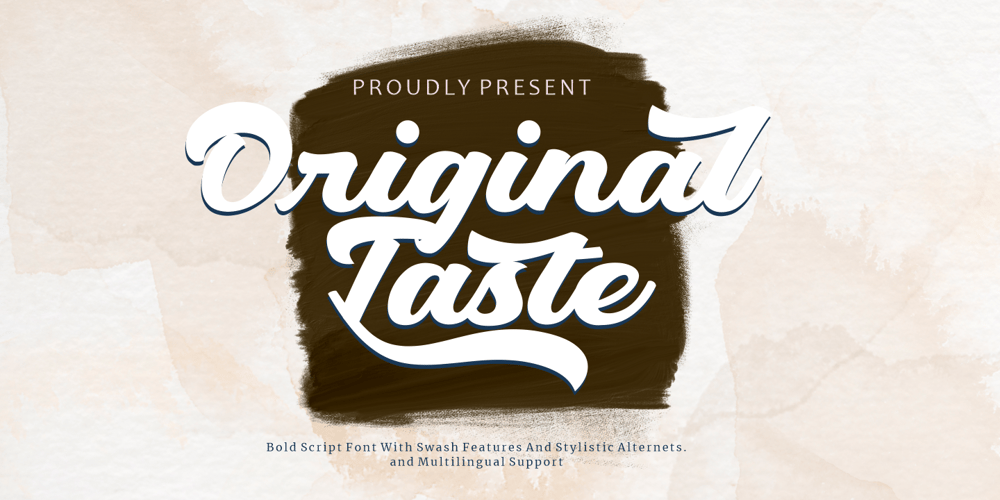 Original Taste font