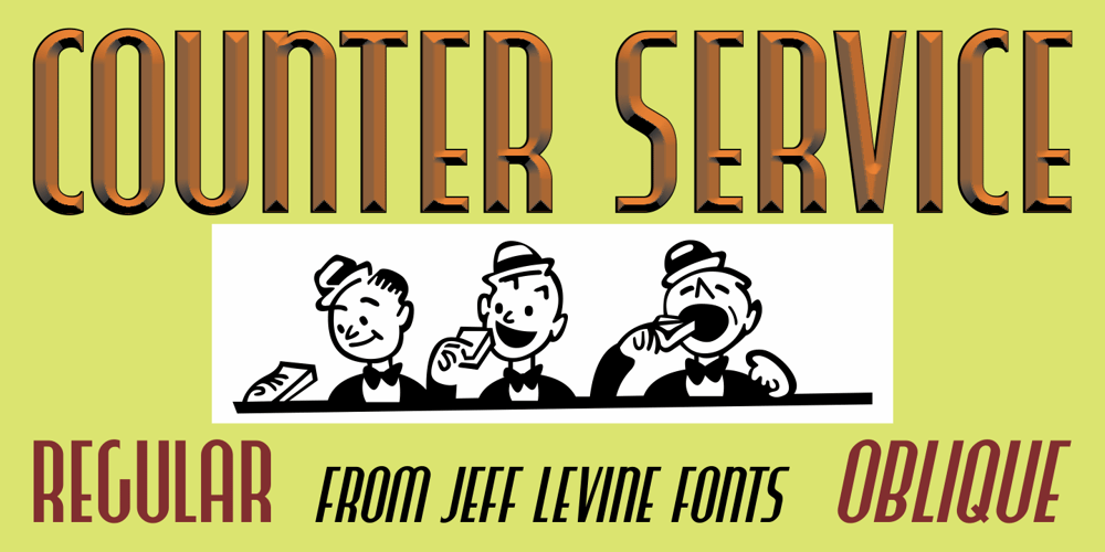 Counter Service JNL font