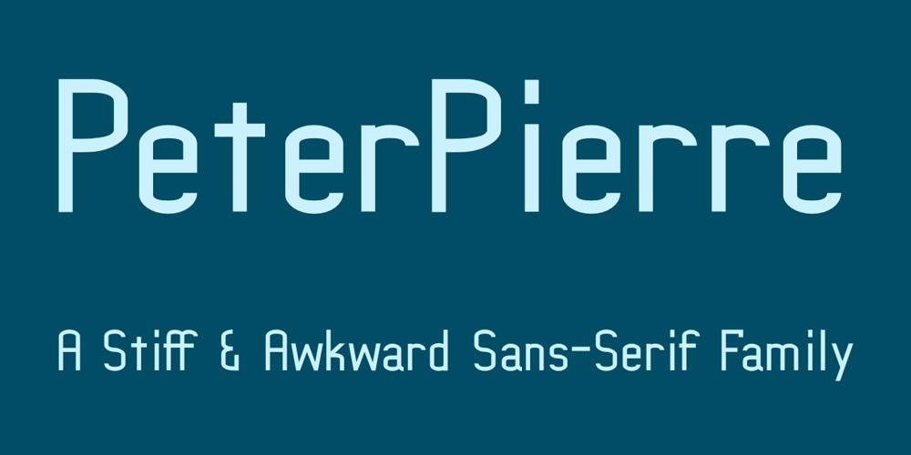 PeterPierre font