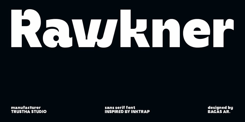 Rawkner font