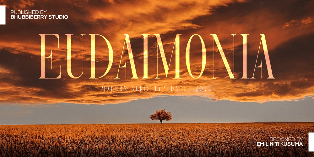Eudaimonia font