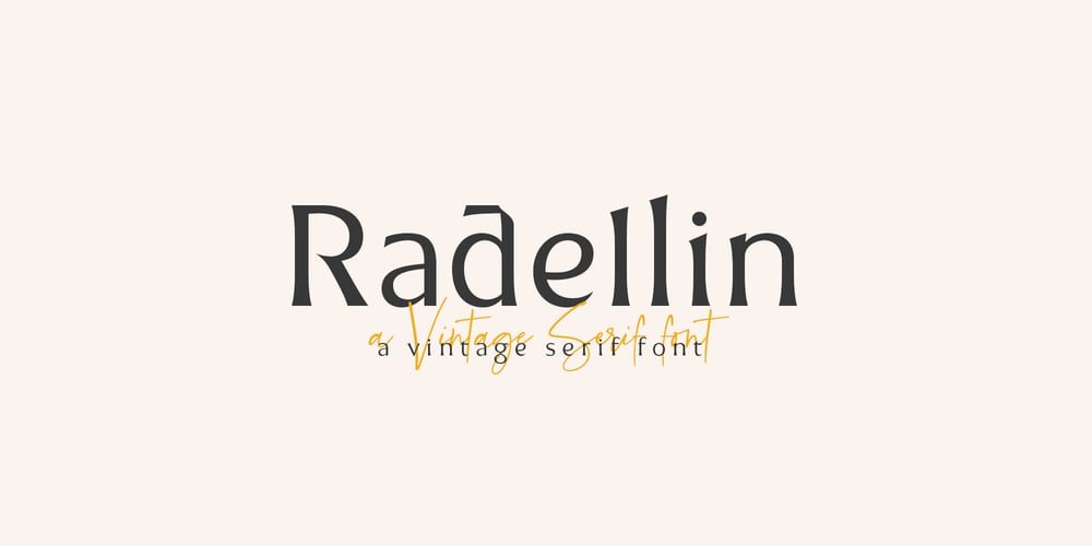 Radellin font