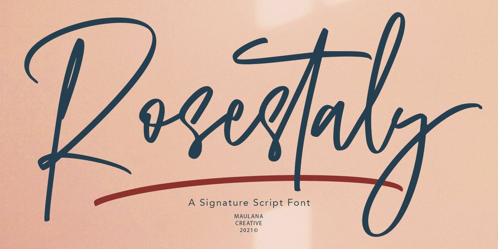 Rosestaly font