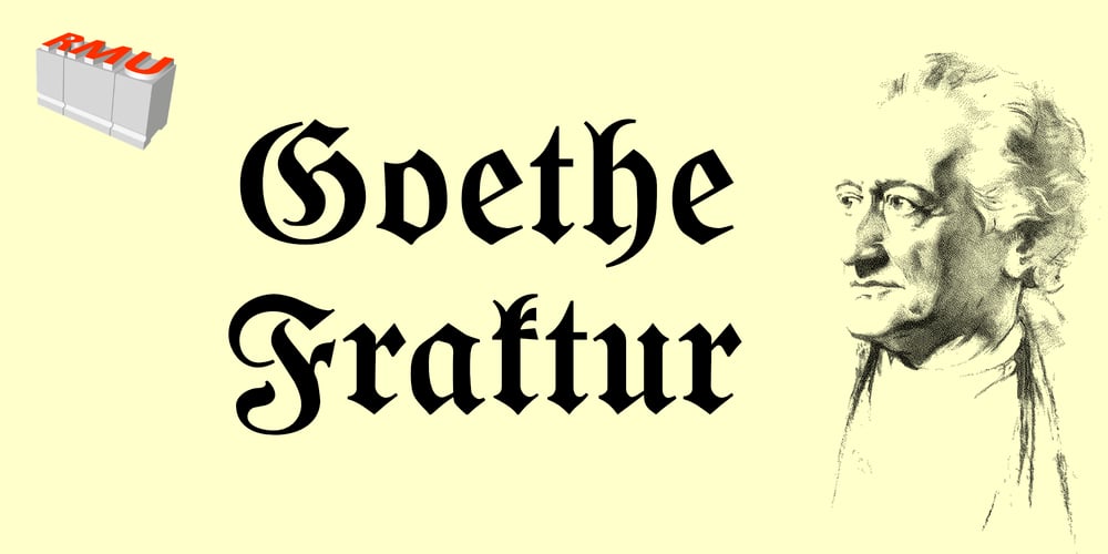 Goethe Fraktur font