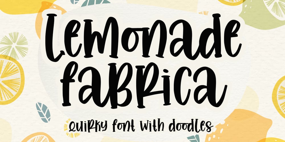 Lemonade Fabrica font