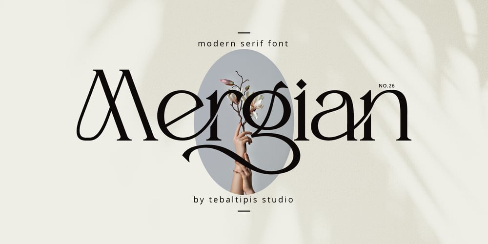 Mergian Regular font