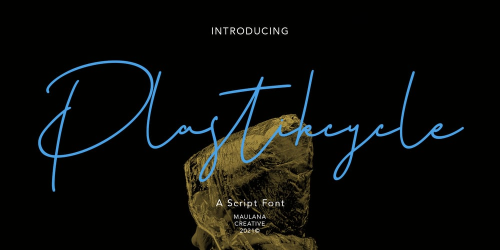 Plastikcycle font