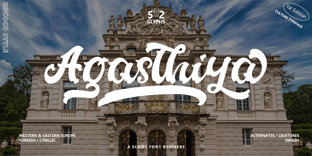 Agasthiya Rococo font
