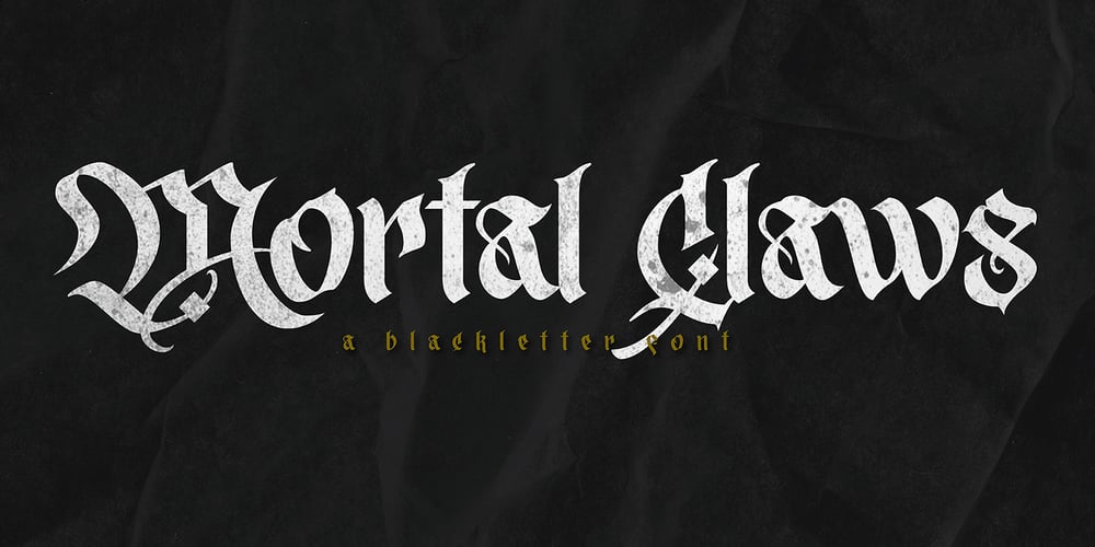 Mortal Claws font