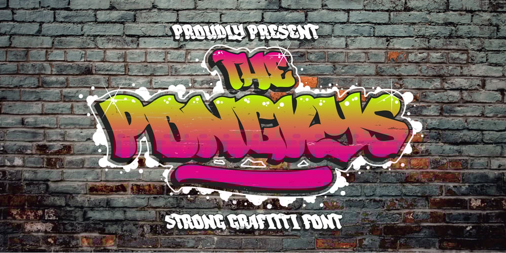 The Ponkys font