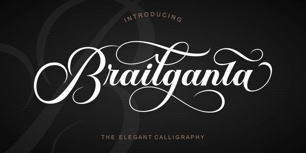 Brailganta Script font