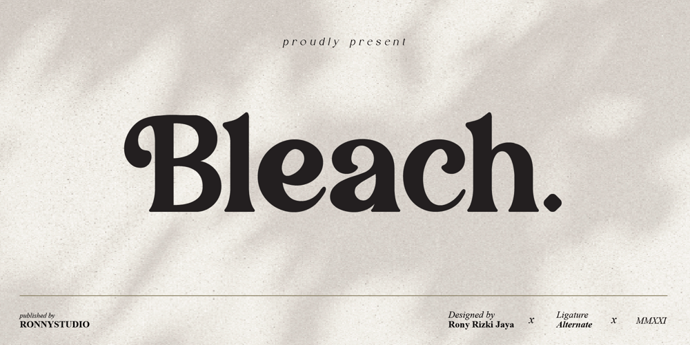 Bleach font