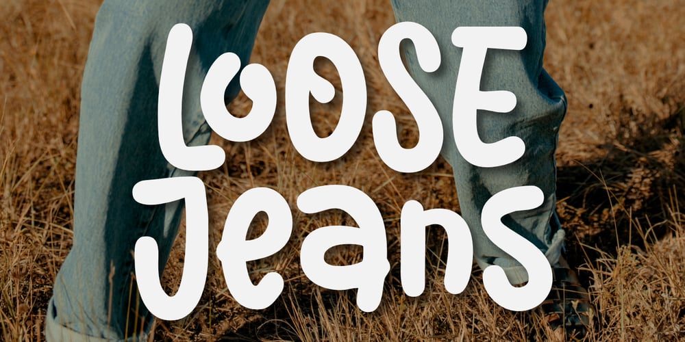Loose Jeans font