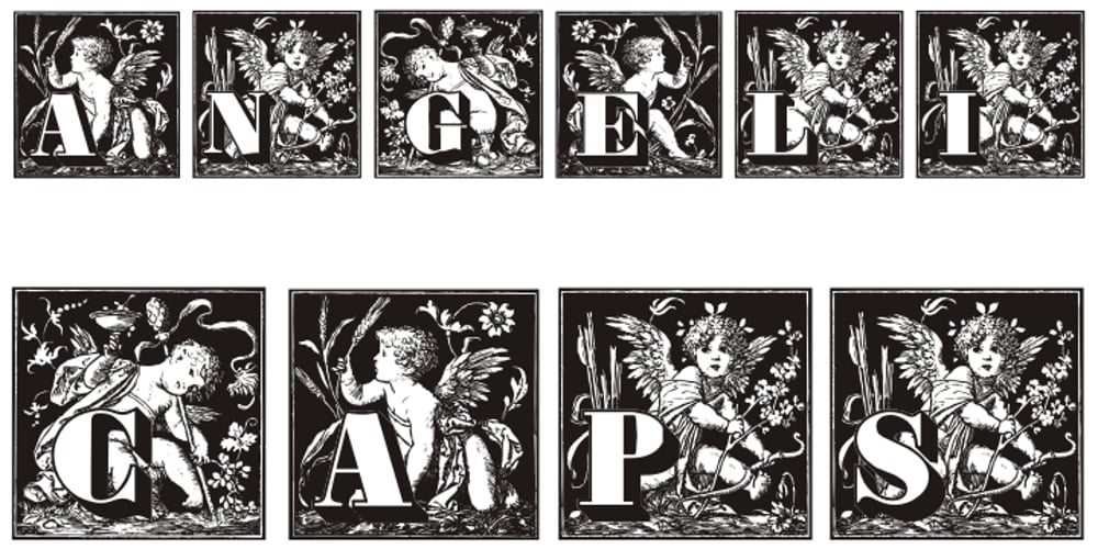 Angelicaps font