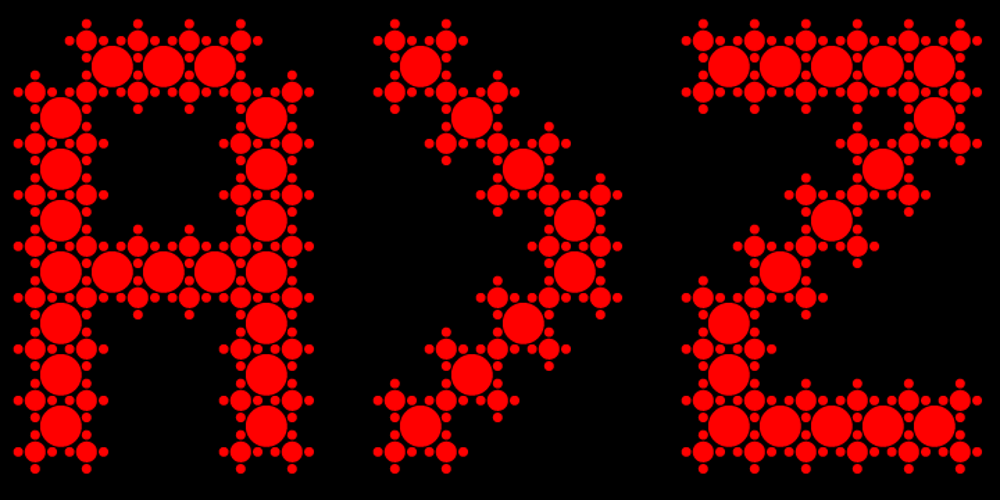 Fractal font