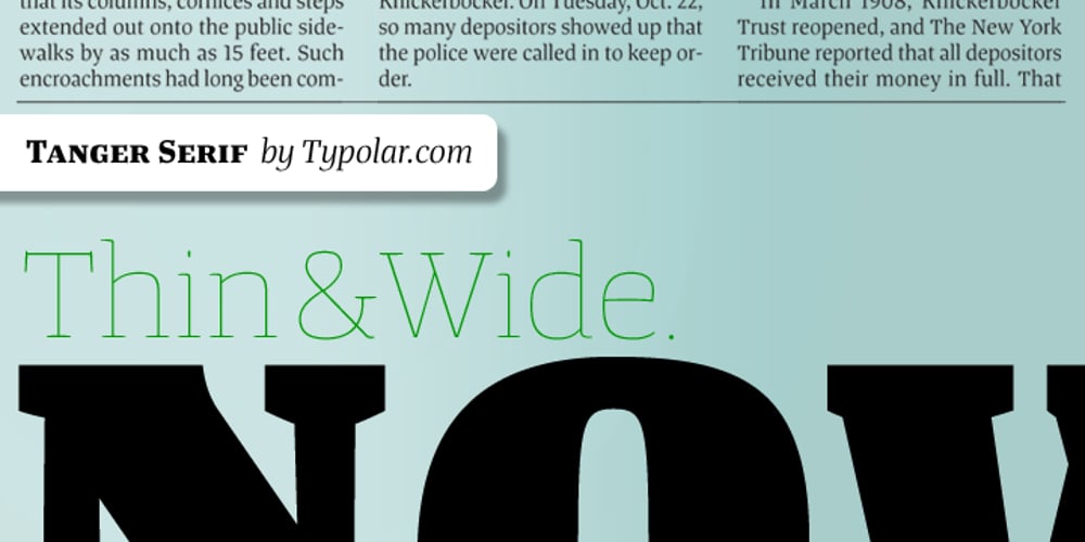 Tanger Serif font