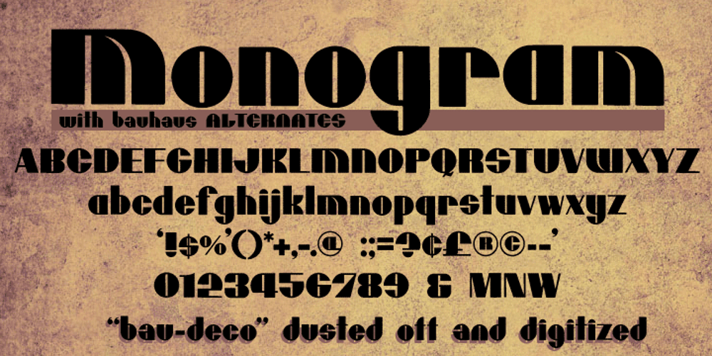 MCM Monogram font