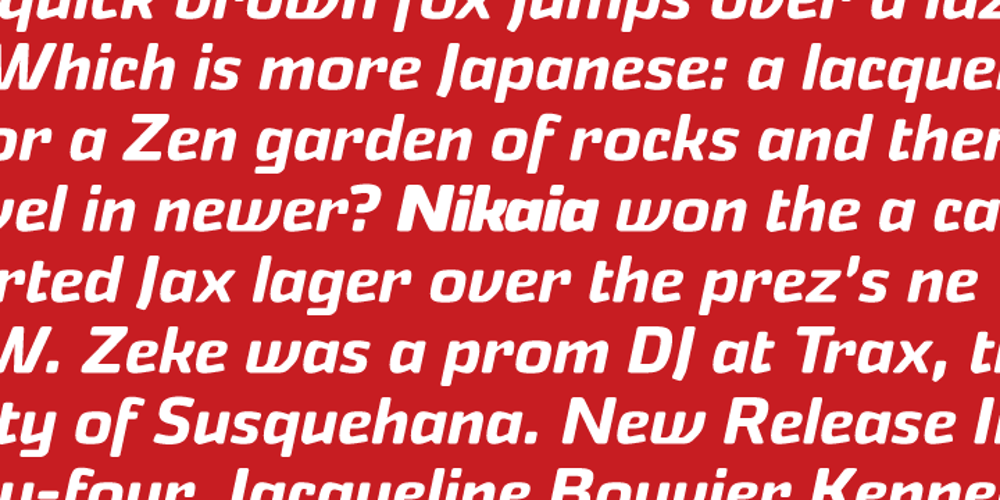 Nikaia font