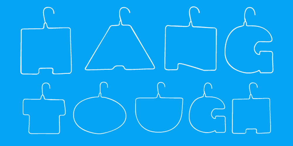 Hanger font