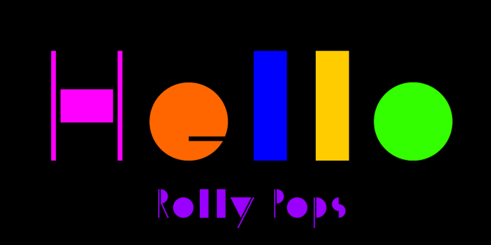 Rolly Pops font