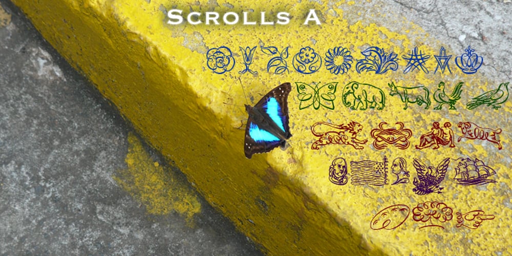 Scrolls A font