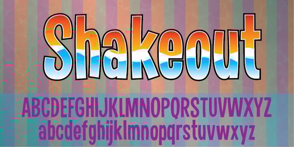 Shakeout font