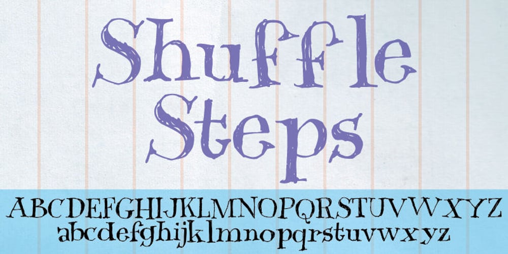 Shuffle Steps font