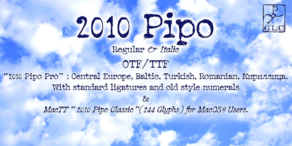 2010 Pipo font