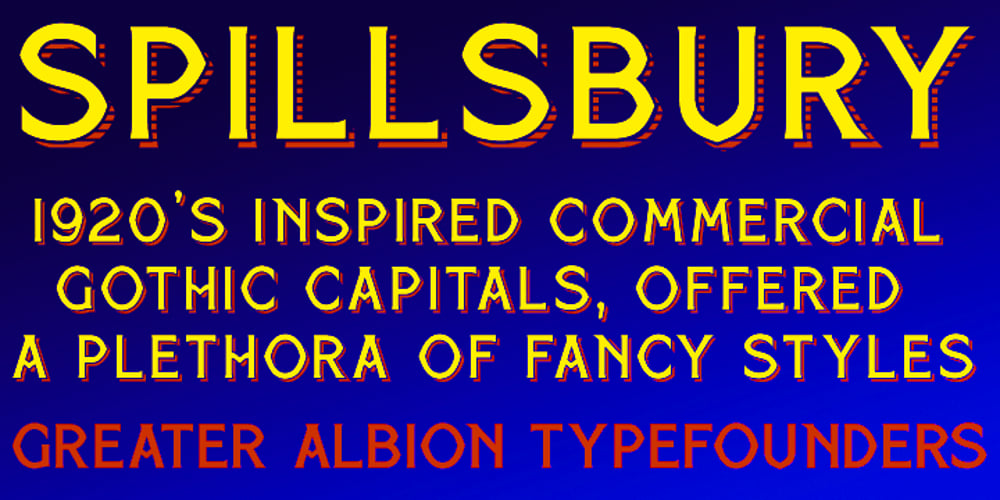 Spillsbury font