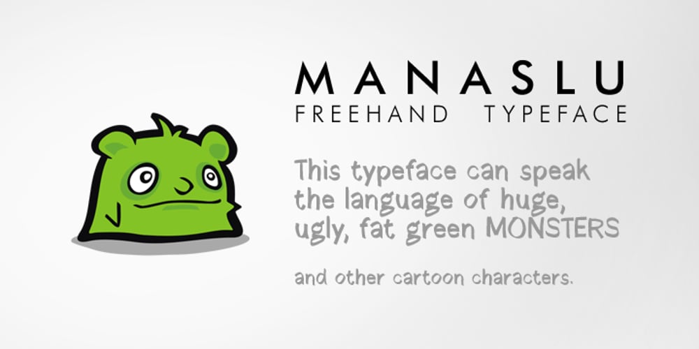 Manaslu font