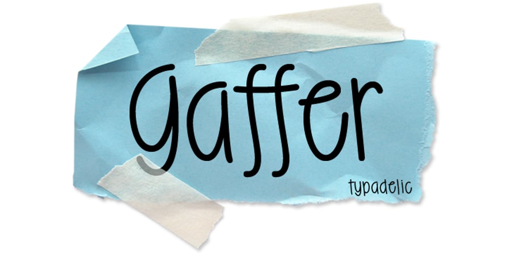 Gaffer font