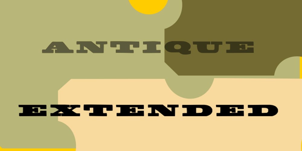 Antique Extended font