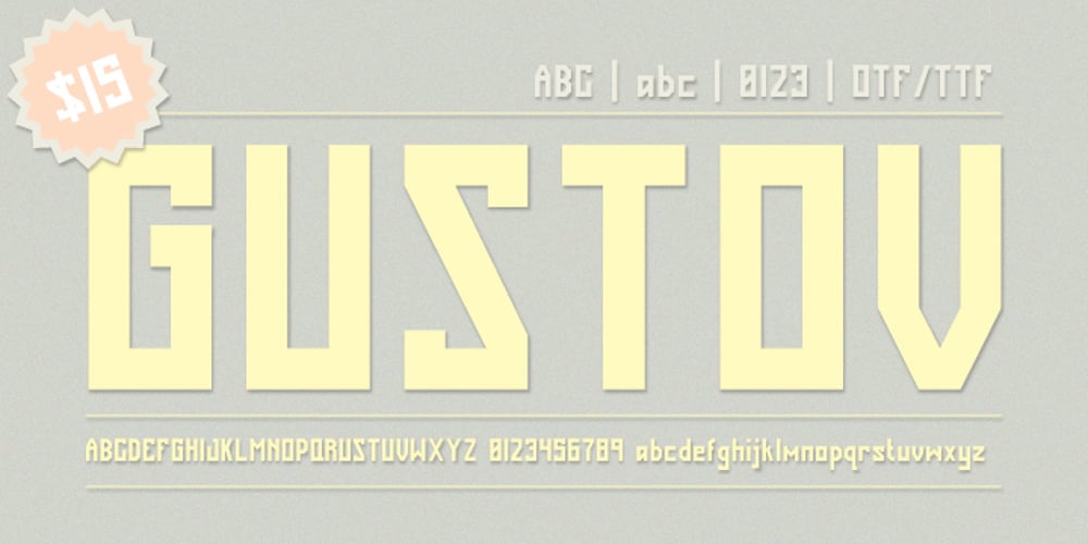 Gustov font
