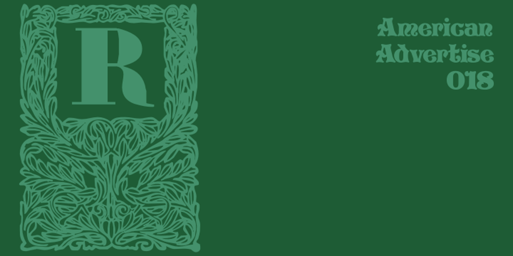 American Advertise 018 font