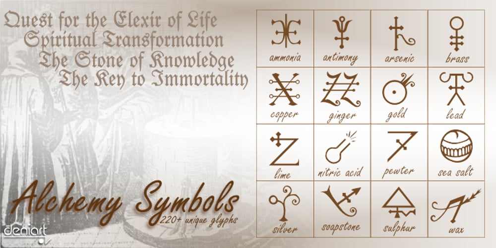 Alchemy Symbols font