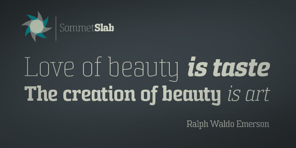 Sommet Slab font