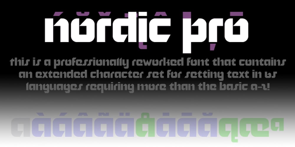Nordic Pro font