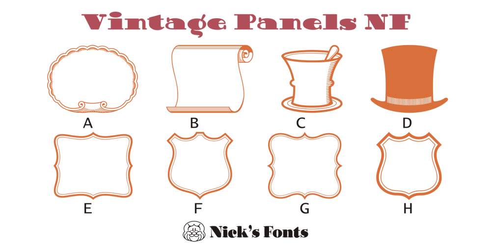 Vintage Panels NF font