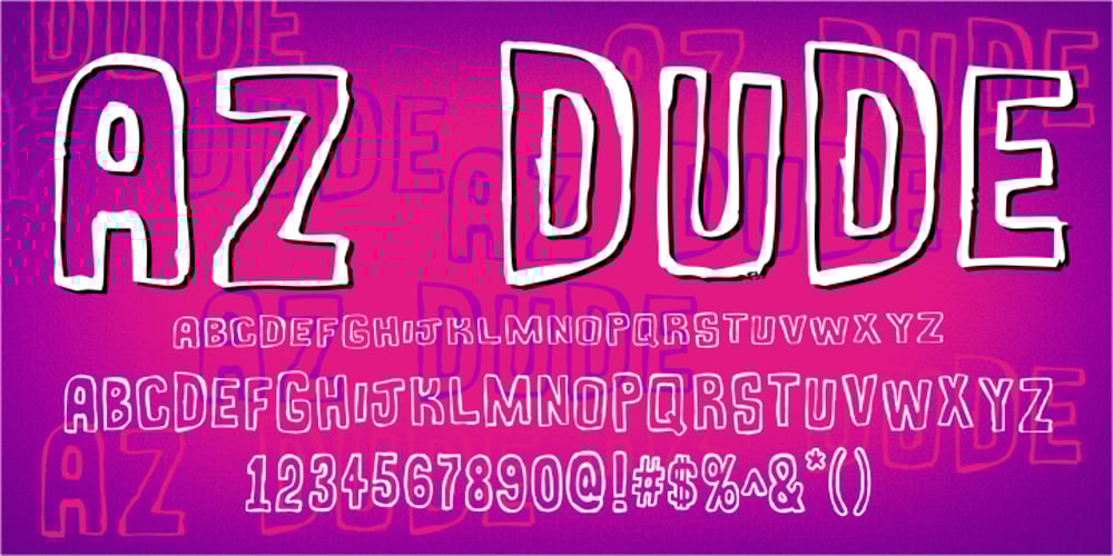 AZ Dude font