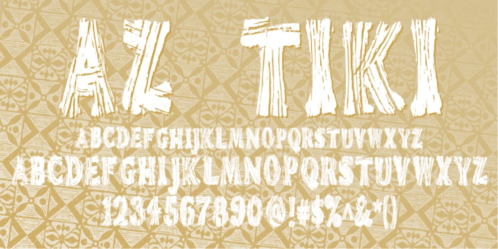 AZ Tiki font