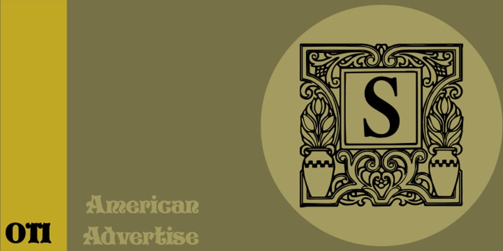 American Advertise 011 font