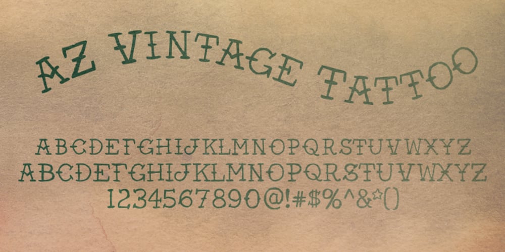 AZ Vintage Tattoo font