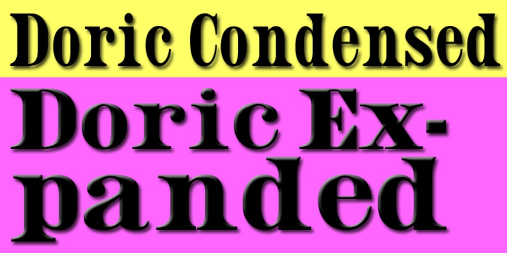Doric font
