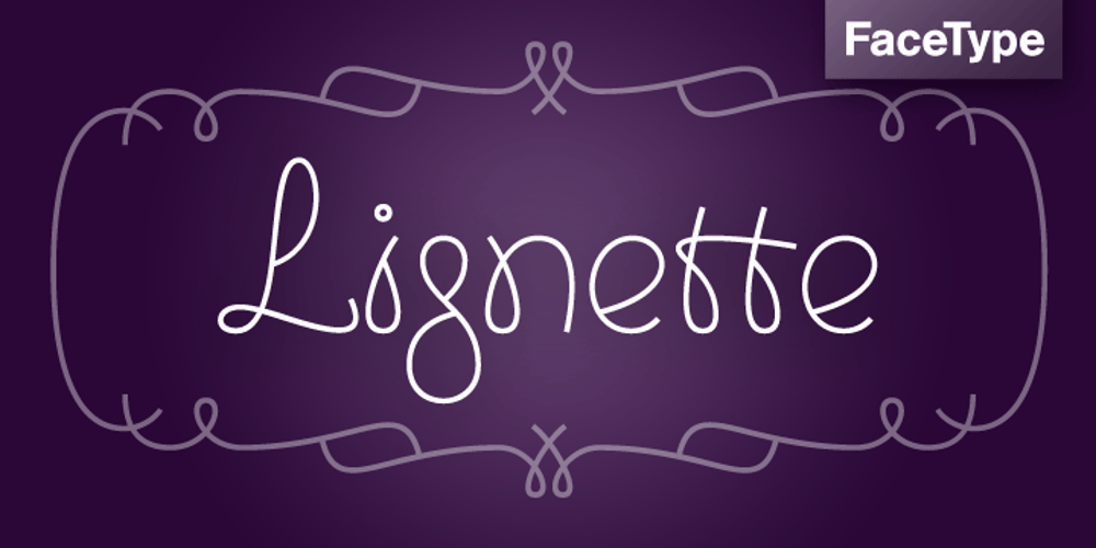 Lignette font