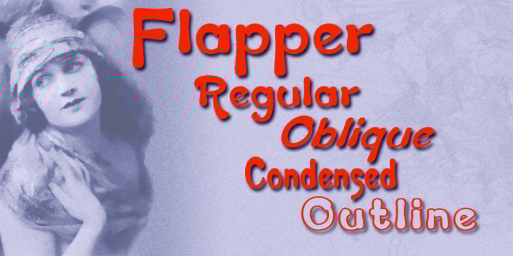 Flapper font