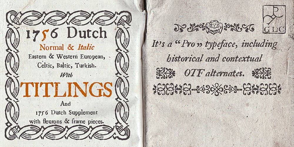 1756 Dutch font